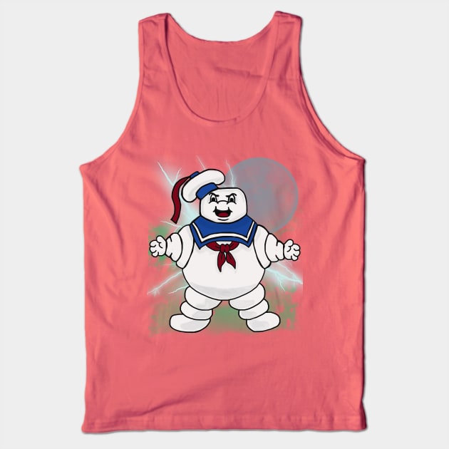 Ghostbusters - Stay Puft Tank Top by By Diane Maclaine